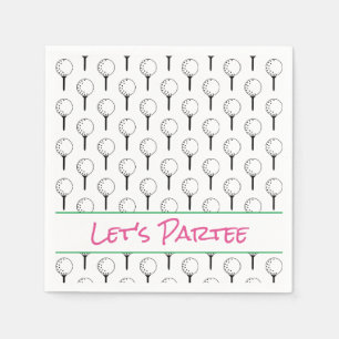 Lets Partee Golf T-shirt Ball Modern Sportplezier Servet