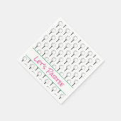 Lets Partee Golf T-shirt Ball Modern Sportplezier Servet (Hoek)