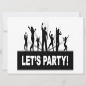 "LET'S PARTY"-DANCERS KAART (Voorkant)