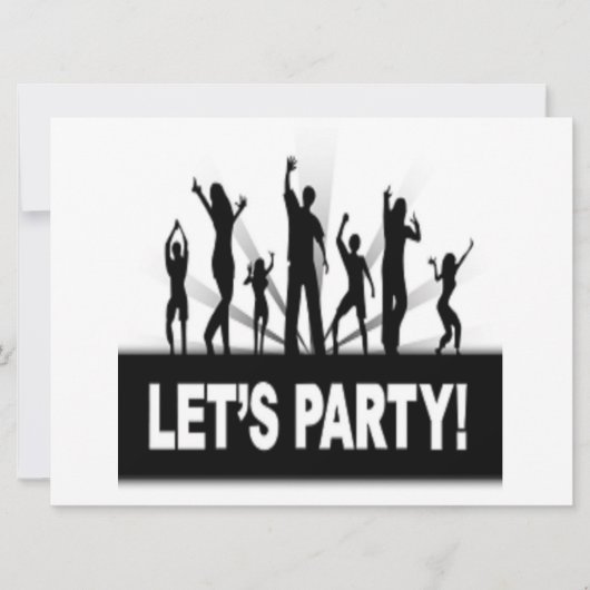 "LET'S PARTY"-DANCERS KAART (Voorkant)