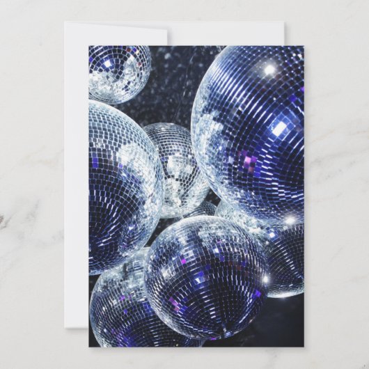 Let's Party disco bal Kaart (Achterkant)