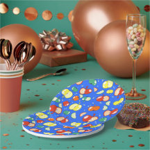 Let's Party Started - Pop Apple op Blauw