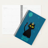 LET'S PARTY! - Tipsy Black Cat Planner (Devant avec enveloppe)