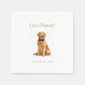 Let's Pawty! Custom Pet Bow Tie Wedding II Servet