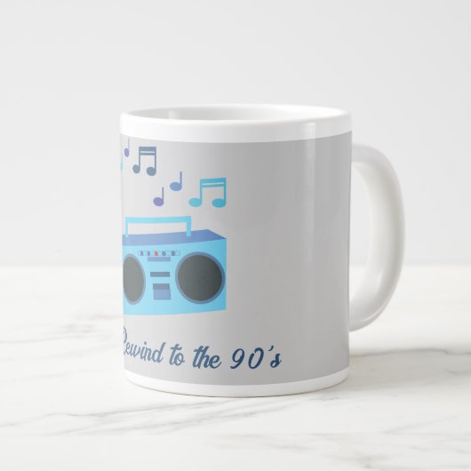 Let's rewind to the 90's extra grote beker (Voorkant rechts)