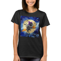 LETS RIDE Black Chow dog Halloween shirt