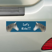 Lets Ride Horse Bumpersticker (Op auto)