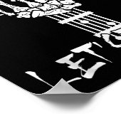 Lets Rock On Halloween Rock And Roll Skeleton Hand Poster (Hoek)