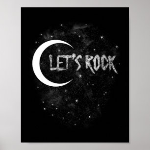 Lets Rock on Rock Star Moon met sterren Concert By Poster