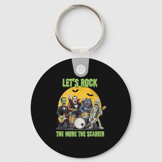 Lets Rock The More The Ier Clic Monsters Halloween Sleutelhanger (Voorkant)