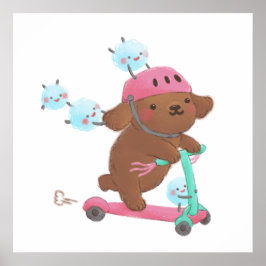 Let's Roll Illustration Poster