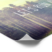 let's run away quote poster mountain landscape (Coin)