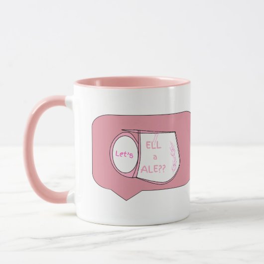 Lets "T"ell A Tale - Tea Cup Design Mok (Links)