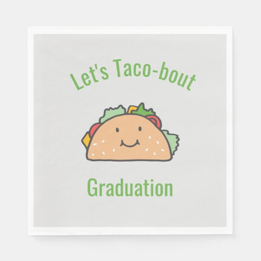  Let's Taco-Bout Afstuderen Taco Servet (Voorkant)
