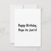 Lets Toast Blue Happy Birthday carte de voeux (Dos)