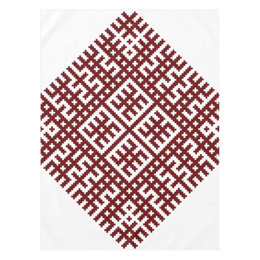 Lets traditioneel ontwerp van de Lielvarde-gordel Tafelkleed (Voorkant)