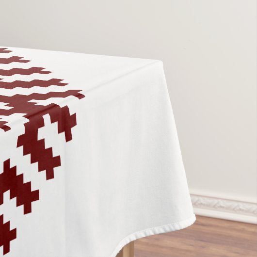 Lets traditioneel ontwerp van de Lielvarde-gordel Tafelkleed (Voorbeeld)