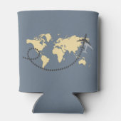 Let's travel the world illustration blikjeskoeler (Achterkant)