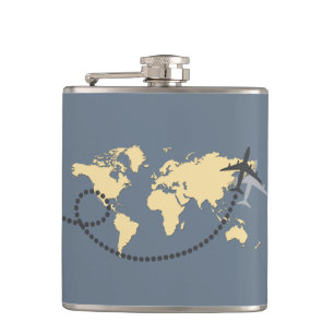 Let's travel the world illustration heupfles