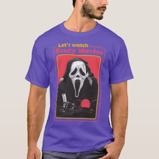 Lets watch scary movies Horror Movies Scary Hallow T-shirt