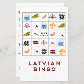 Letse bingo Kaart versie 5 (Voorkant / Achterkant)