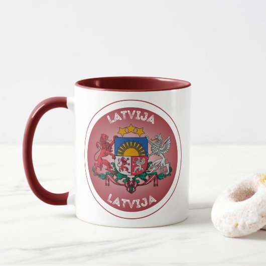 Letse Erfgoed Embleem Mok (Met donut)