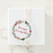 Letse feestkerst, aangepast bedankjes labels (In situ)