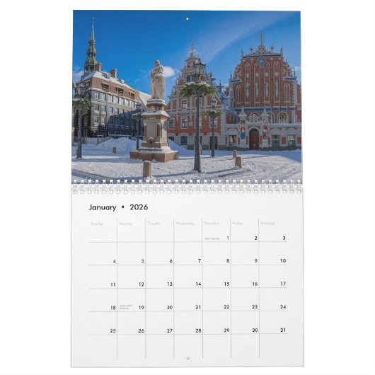 Letse landschappen kalender (Jan 2026)