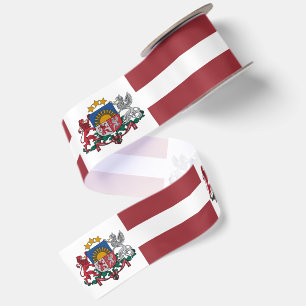 Letse lint, embleem, patriottisch, Letse vlag Lint