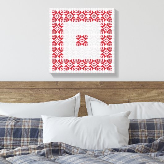 Letse morning SUN geometrisch patroon I Canvas Afdruk (Insitu (Slaapkamer))