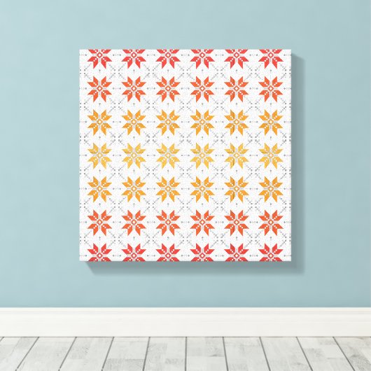 Letse morning SUN geometrisch patroon IV Canvas Afdruk (Insitu (Houten vloer))