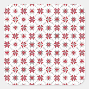 Letse morning SUN geometrisch patroon V Vierkante Sticker