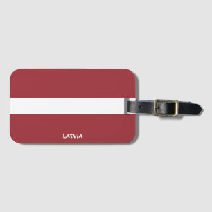 Letse Nationale Vlag Patriottisch Bagagelabel