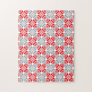 Letse ochtend-ZUN geometrisch patroon VI Legpuzzel