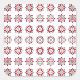 Letse ochtend - ZUN geometrisch patroon VII Vierkante Sticker