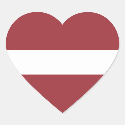 Letse vlag hart sticker (Voorkant)