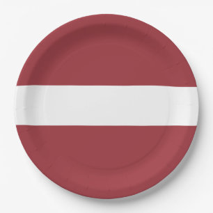 Letse vlag (Letland) Papieren Bordje