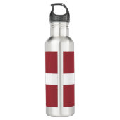 Letse vlag (Letland) Waterfles (Achterkant)