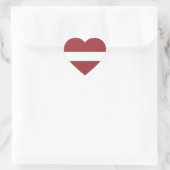 Letse vlag (Lets) Hart Sticker (Tas)