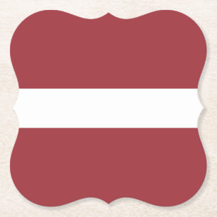 Letse vlag (Lets) Kartonnen Onderzetters