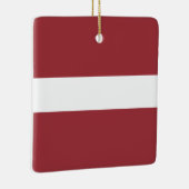 Letse vlag (Lets) Keramisch Ornament (Rechts)