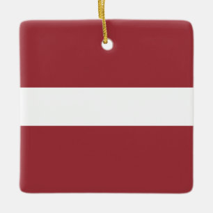 Letse vlag (Lets) Keramisch Ornament