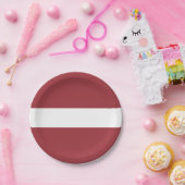 Letse vlag (Lets) Papieren Bordje (Feest)