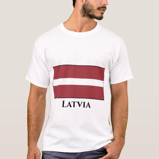 Letse vlag (Lets) T-shirt (Voorkant)