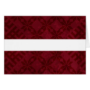 Letse vlag met Auseklis Pattern