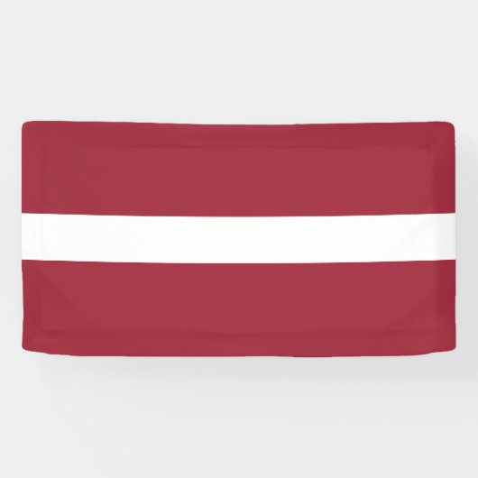 Letse vlag spandoek (Horizontaal)