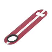 Letse vlag speed flessenopener (Voorkant Gekanteld)