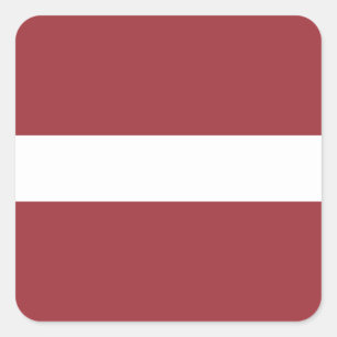 Letse vlag vierkante sticker