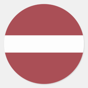 Letse vlag, vlag van Letland Ronde Sticker