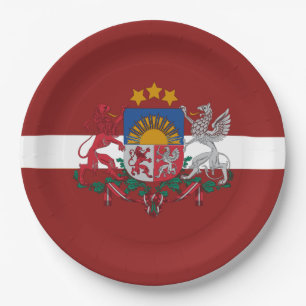 Letse wapenschild papieren bordje